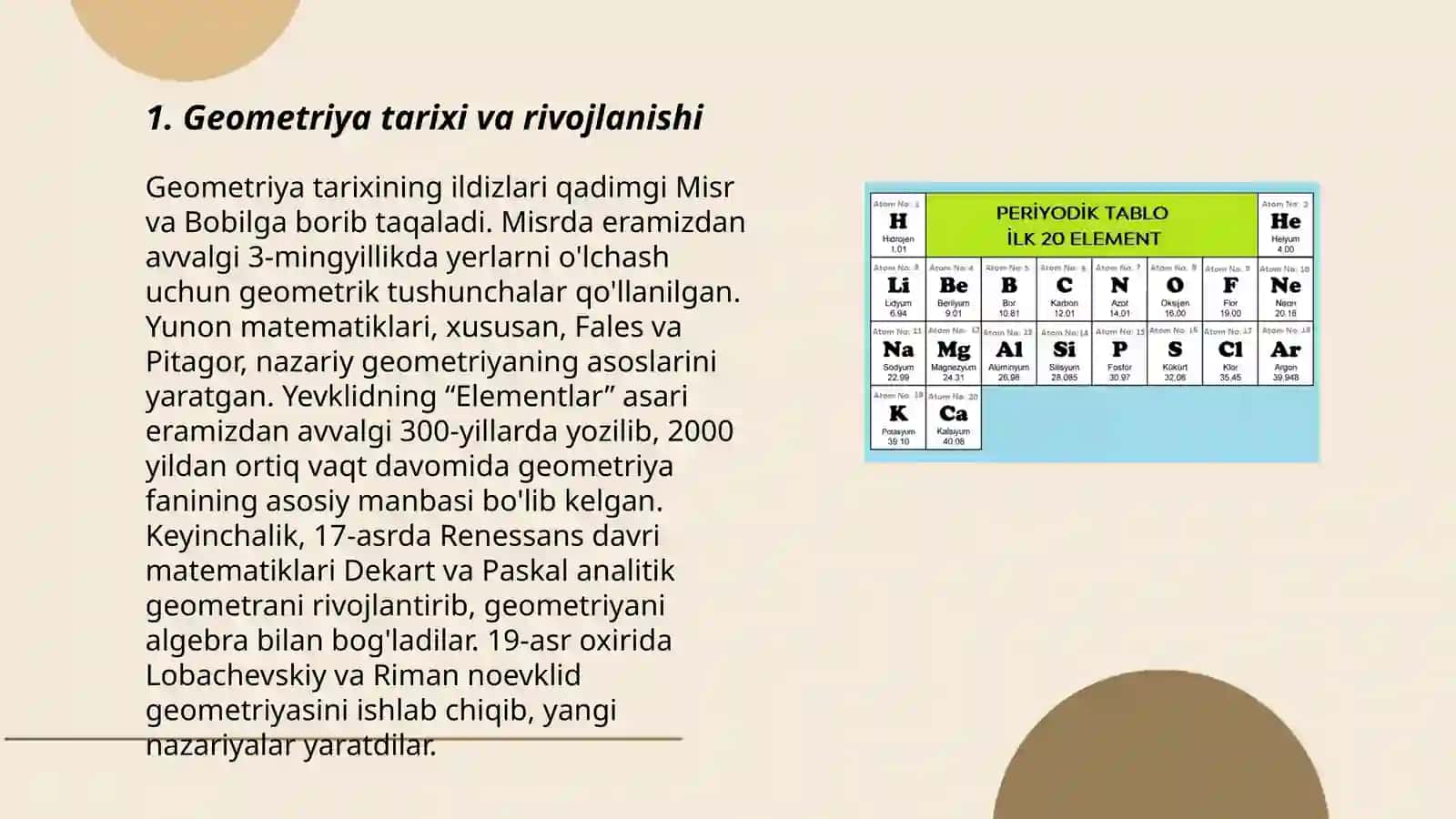 Geometriya elementlari mavzusini òrganish 3