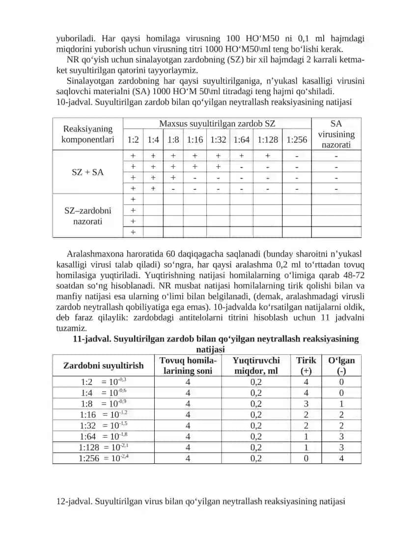 Laboratoriya mashg'uloti "Neytrallash reaksiyasi virusologiyada qo‘llanilishi" 3