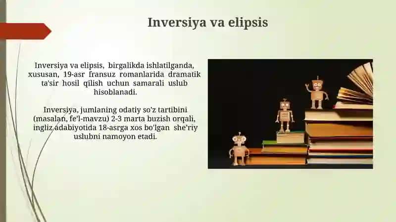 Stilistika (tahliliy oʻqish asosida, troplar, sintaktik figuralar) 3