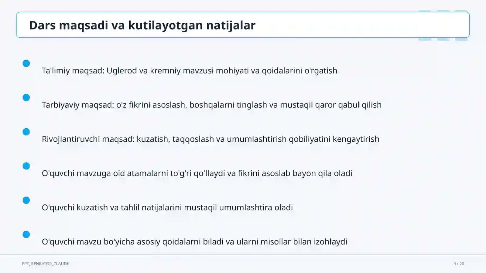 Uglerod va kremniy (9-sinf) 3
