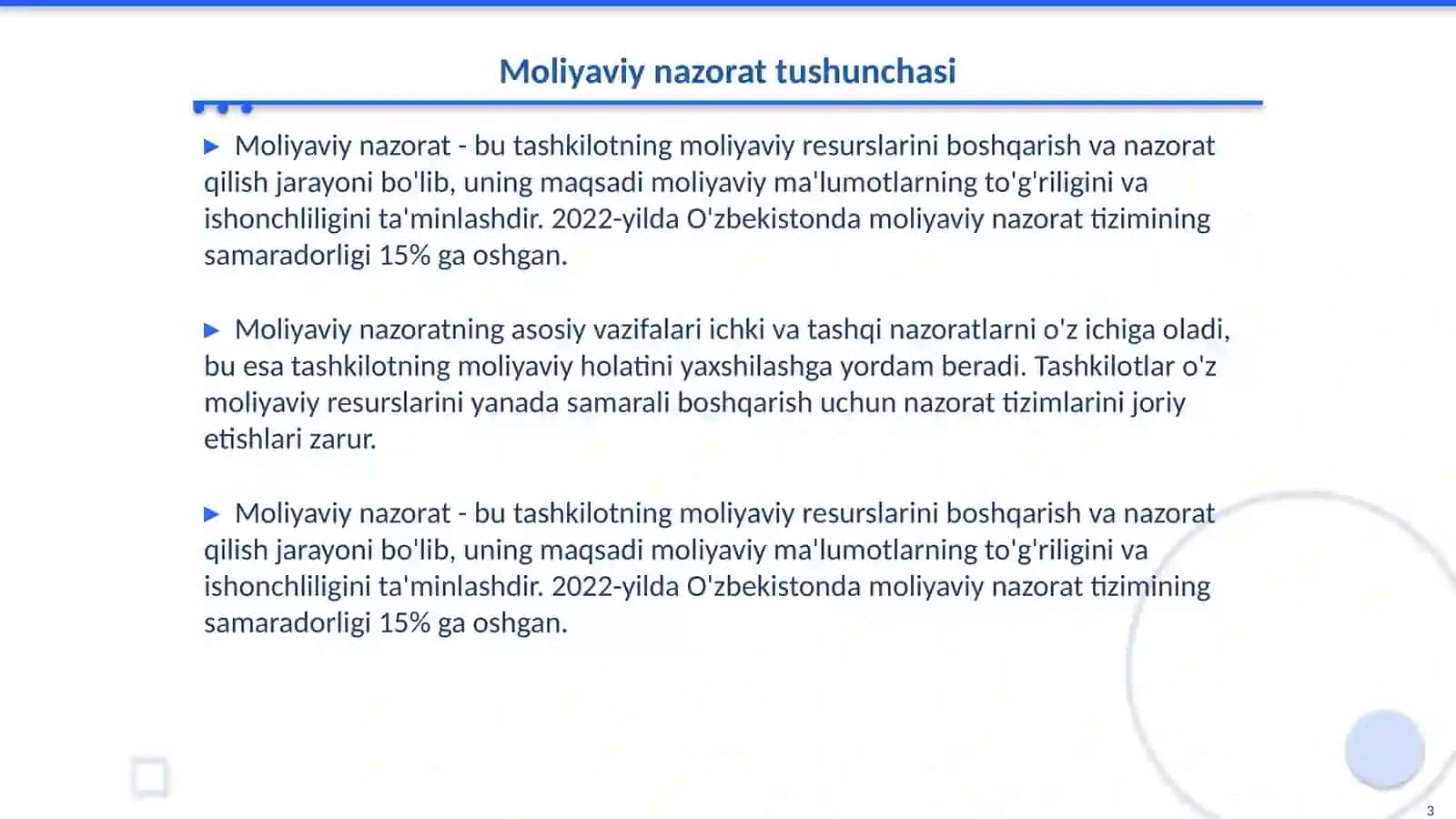 Moliyaviy nazorat 3