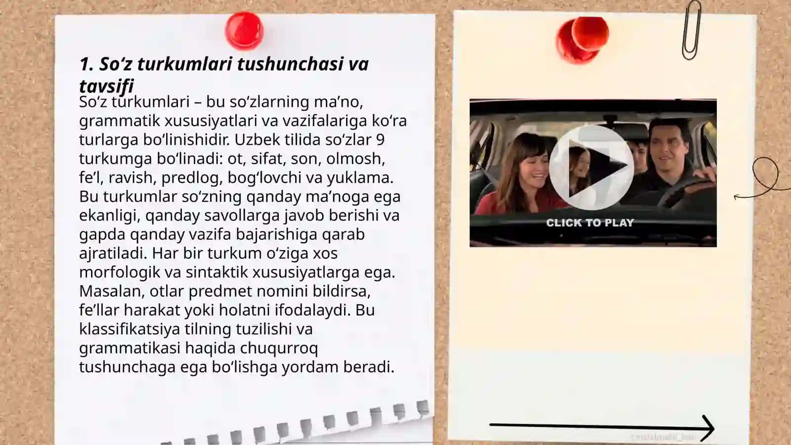 Soʻz turkumlari tushunchasi va tavsifi 3