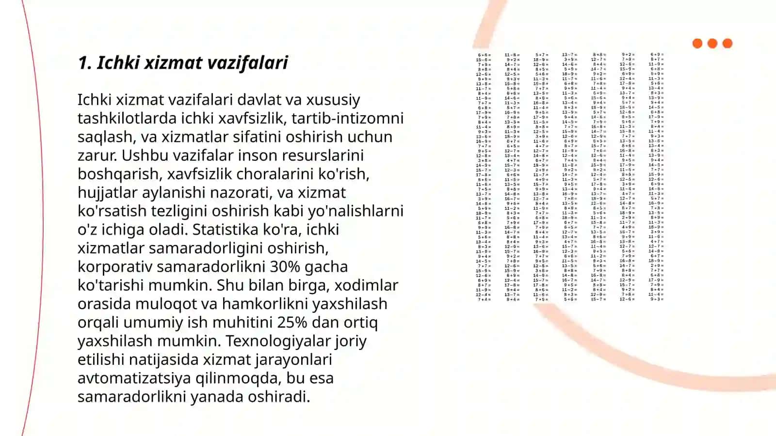 Ichki xizmatlar 3