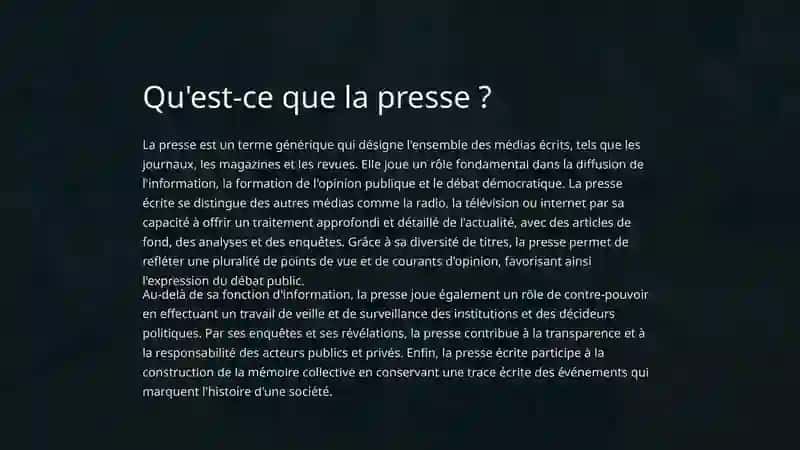 Introduction à la presse 3