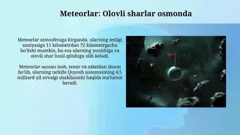 Meteoritlar va meteoroidlar 3