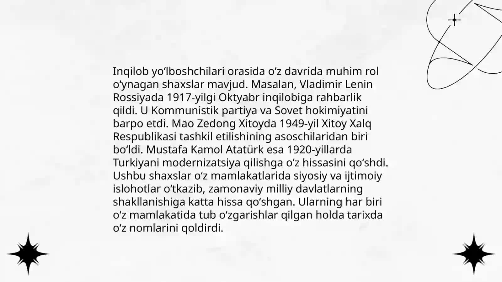 Inqilob yoʻlboshchilari haqidagi rivoyatlarda personaj tasviri 3