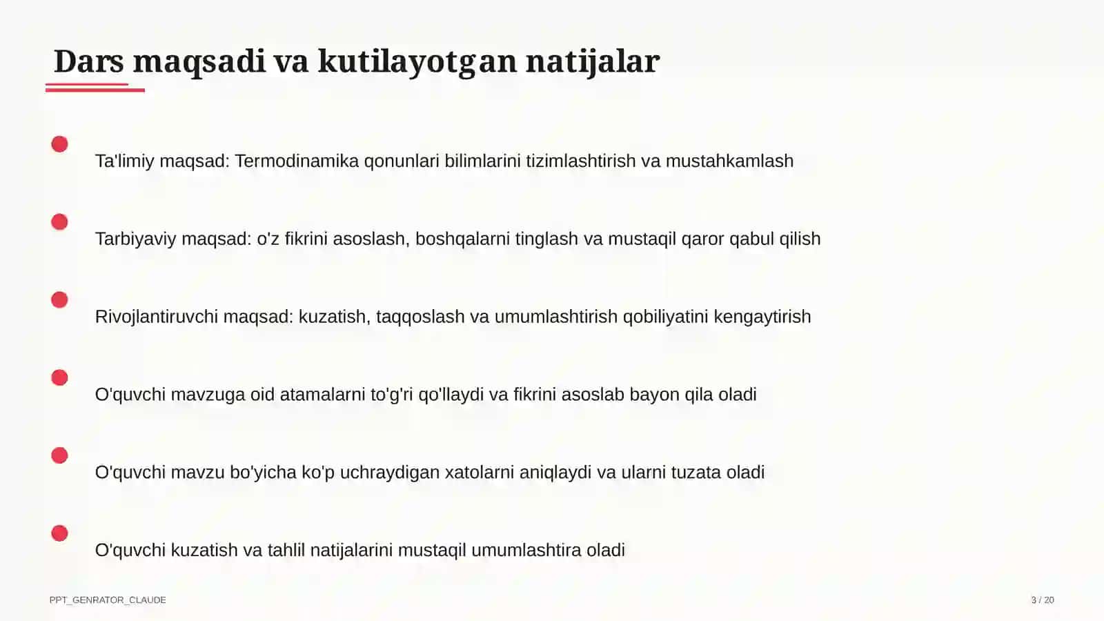 Termodinamika qonunlari (10-sinf) 3