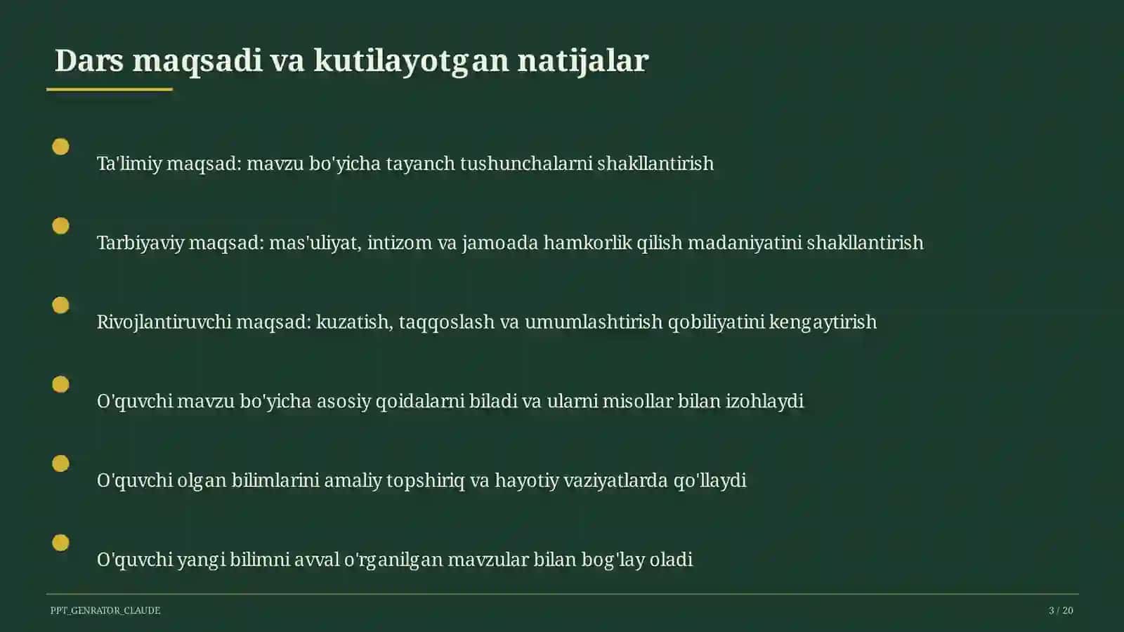 Uyushiq bo'laklar va tinish belgilari (8-sinf) 3