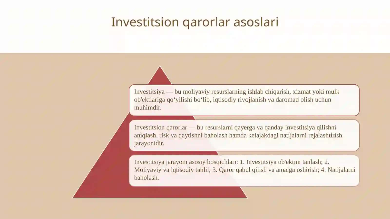 Investitsion qarorlar qabul qilish asoslari 3