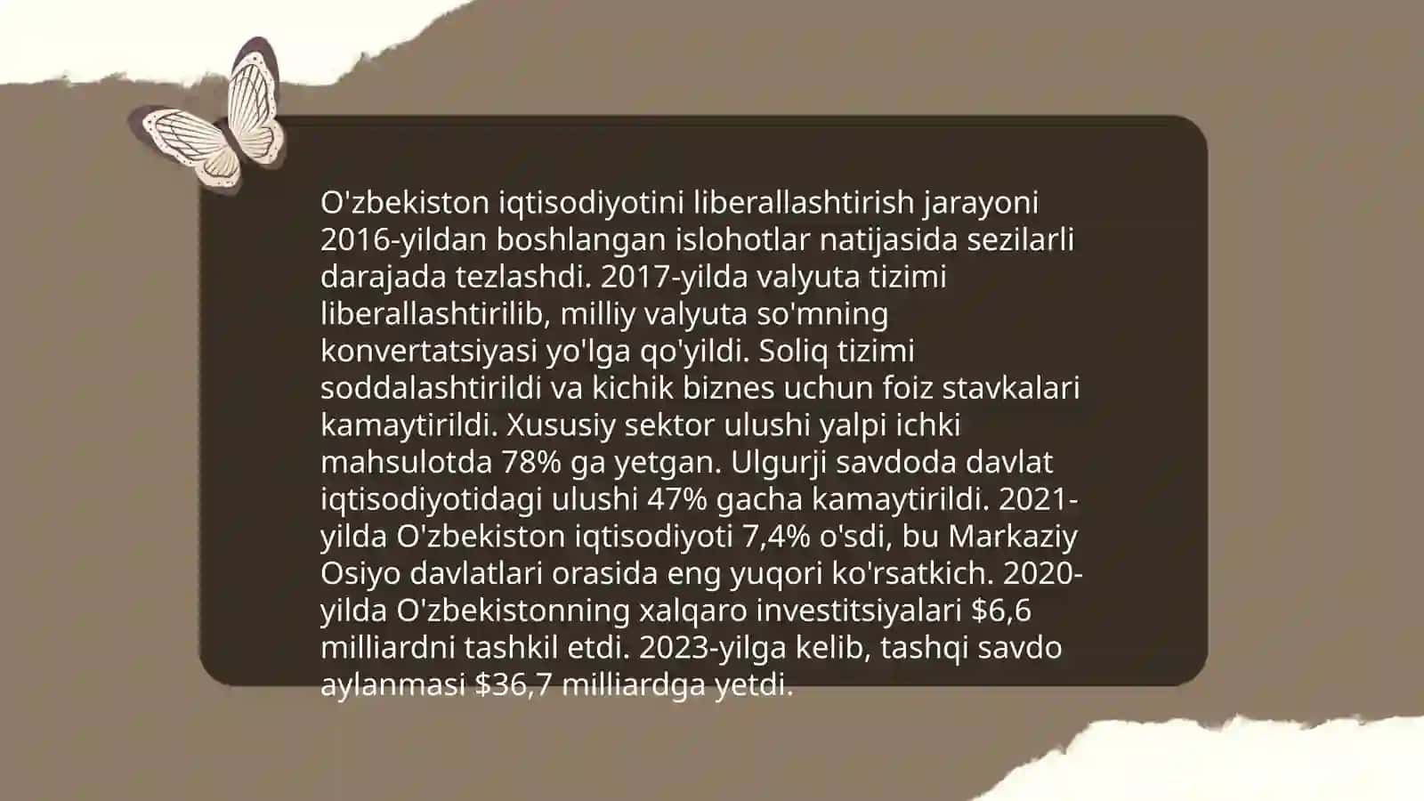 O'zbekiston iqtisodiyotini liberallashtirish 3