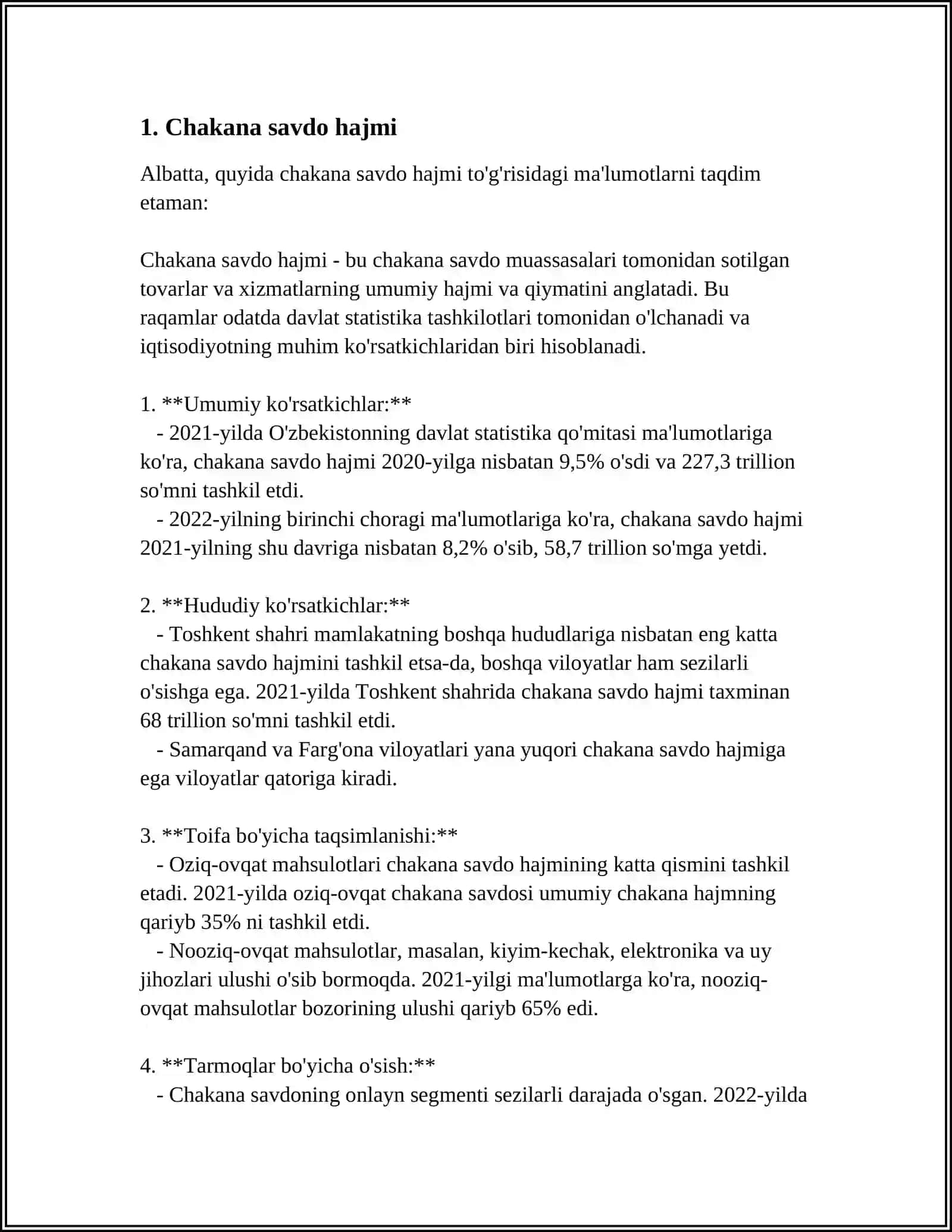 OZBEKISTONDAGI CHAKANA SAVDO AYLANMASI TAHLILI 3
