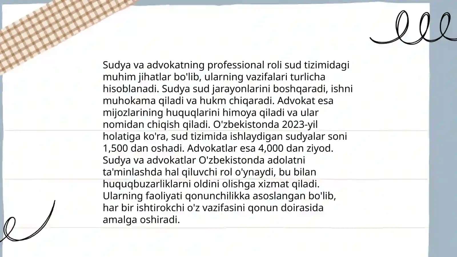 Sudya Davlat prakurori va advaqatning kasbiy psixologik xususiyatlari 3