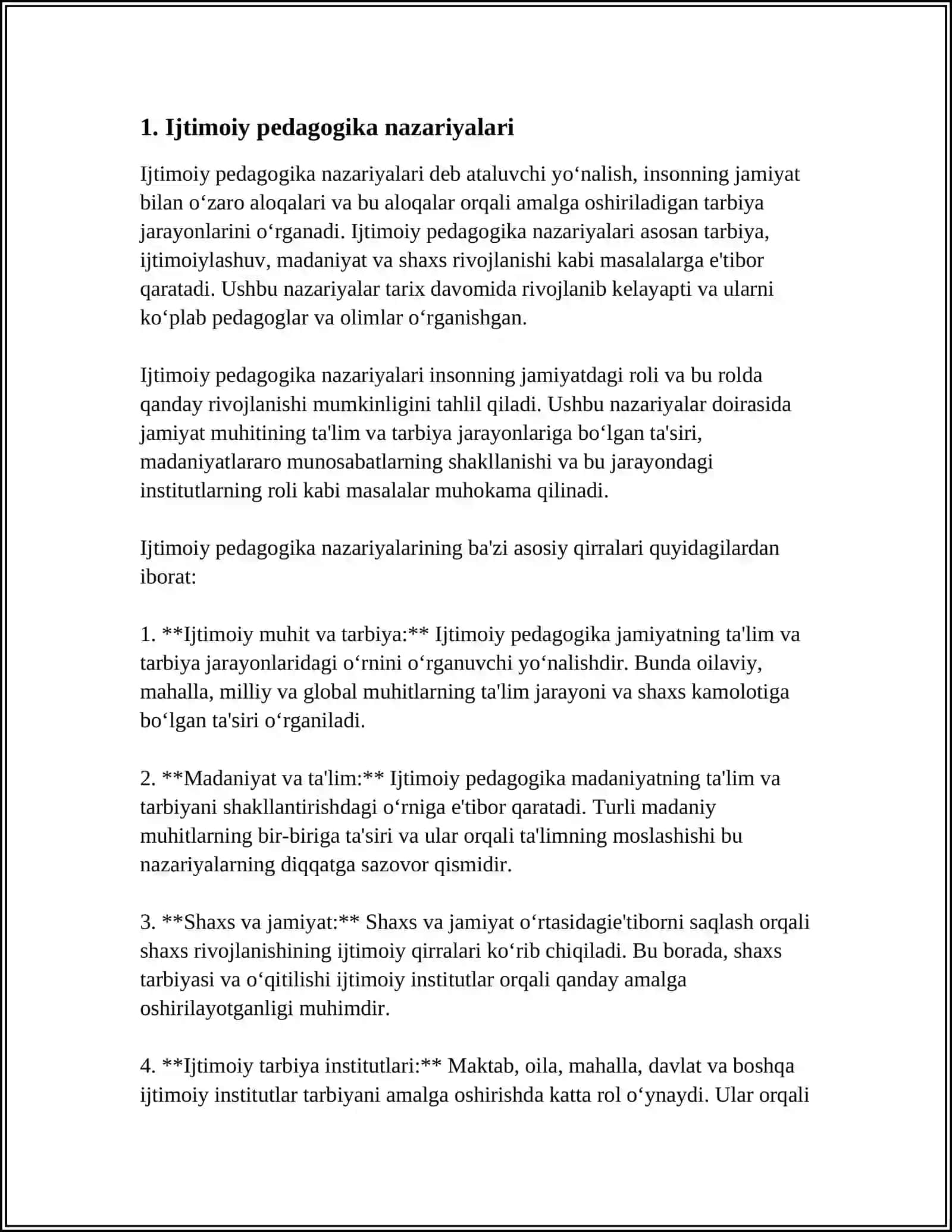 Ijtimoiy Pedagogika Fan Sifatida 3