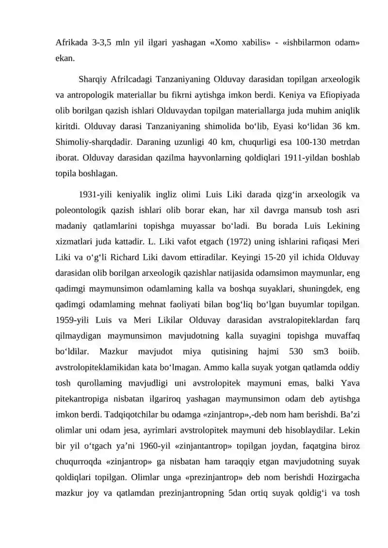 Antropologik davirlashtirish va xironologiya 3
