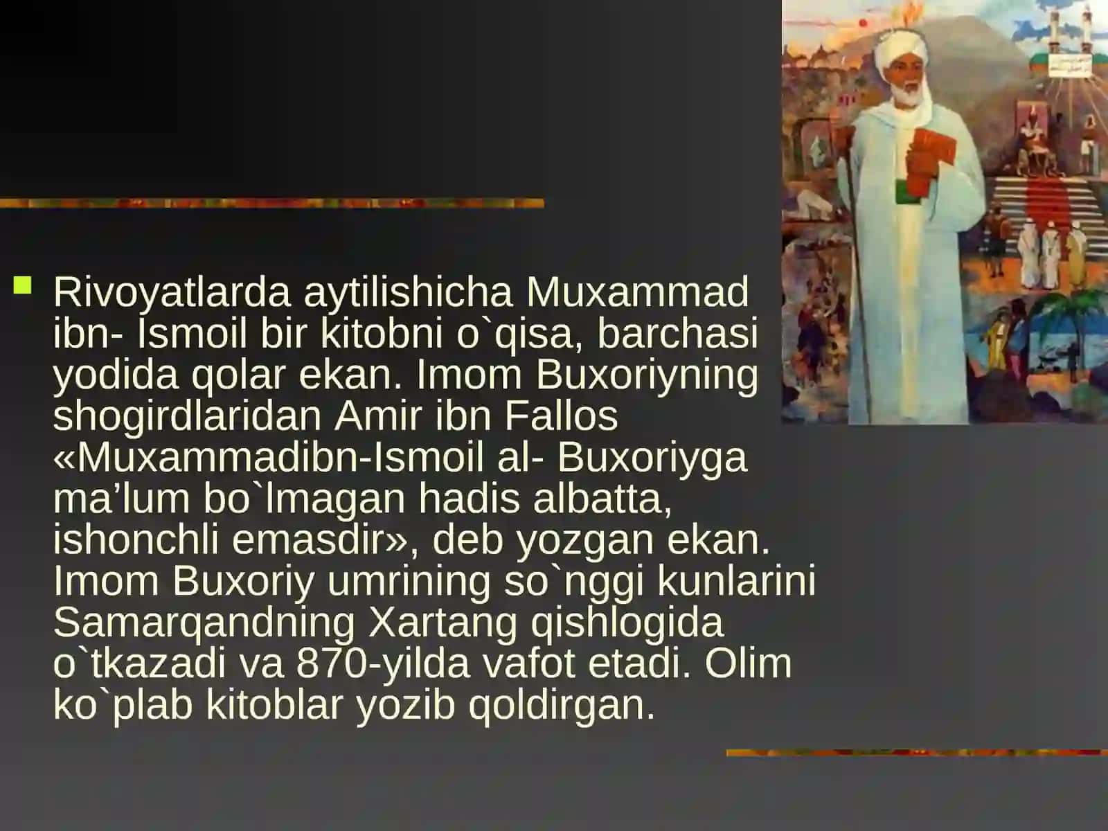 IMOM AL-BUXORIY HADISLARI 3