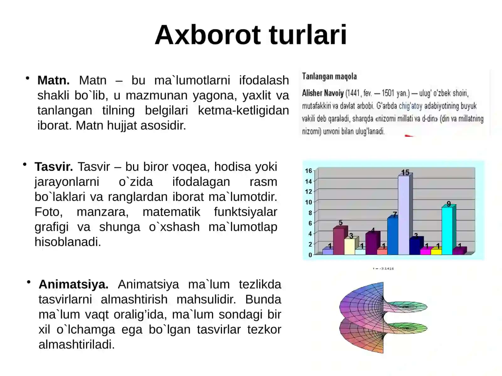 Axborotni saqlash, saralash va qidirish texnologiyasi. Tibbiyot axborot tizimlari. MS Access dasturiy ta’minotidan foydalanish 3