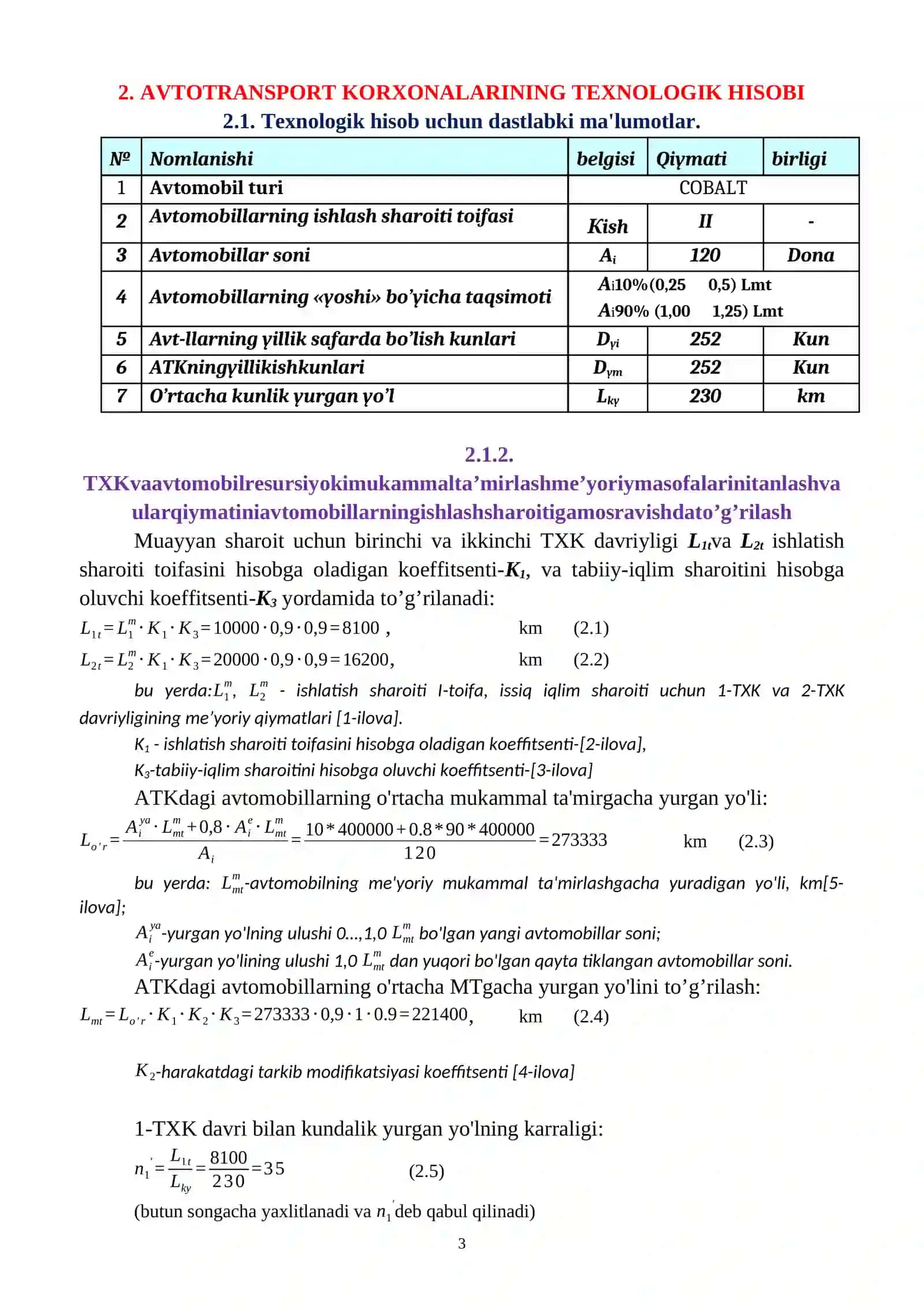 Avtomobil va traktorlar ekspluatatsiyasi va diagnostika 3
