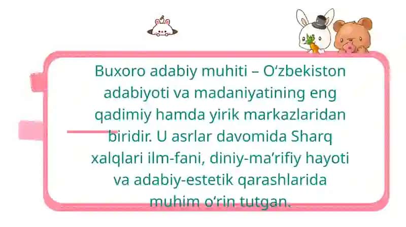 Buxoro adabiy muhiti 3