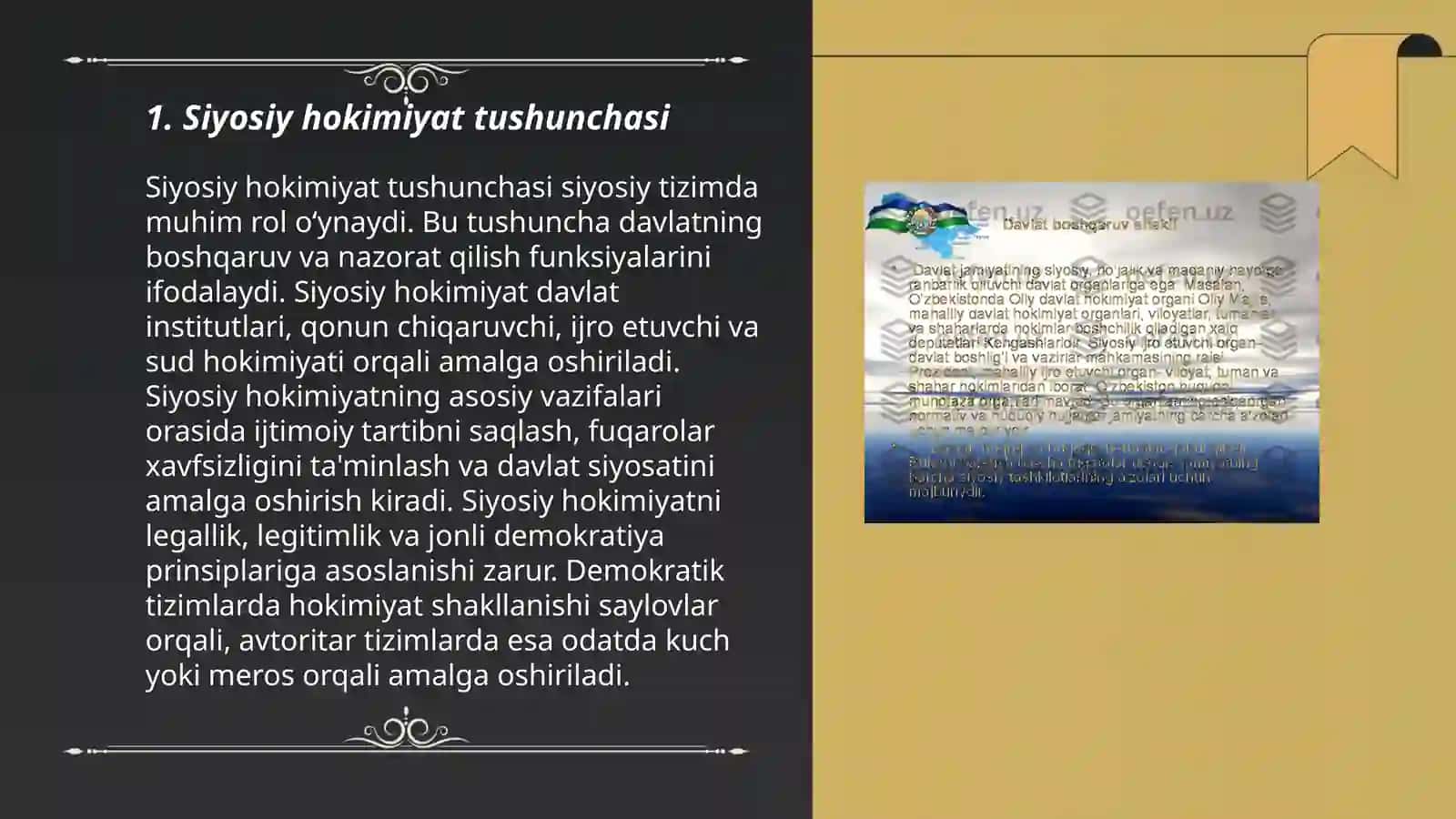 Siyosiy hokimiyat 3