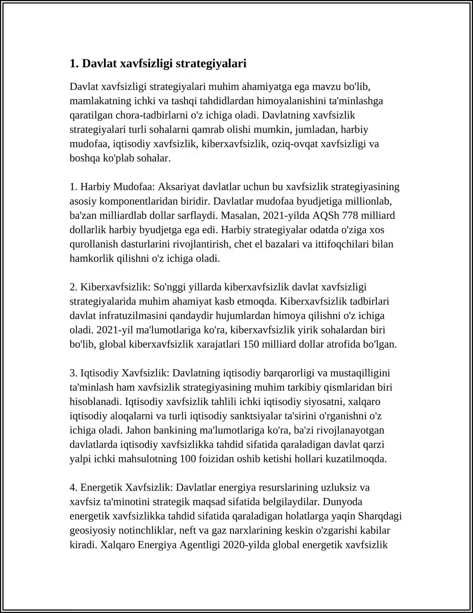 MILLIY XAVFSIZLIKNI TA’MINLASH BORASIDA AMALGA OSHIRILAYOTGAN ISHLAR 3