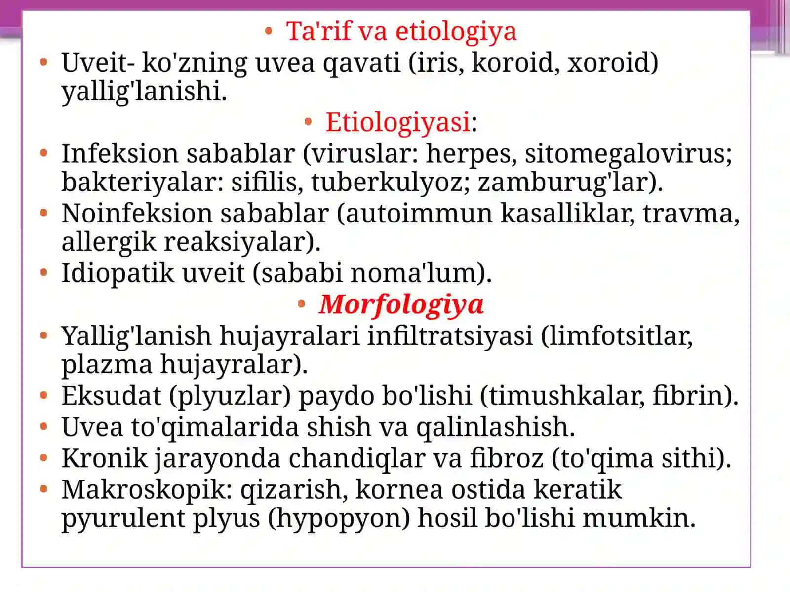 Patalogiya anatomiyasi fanidan 3