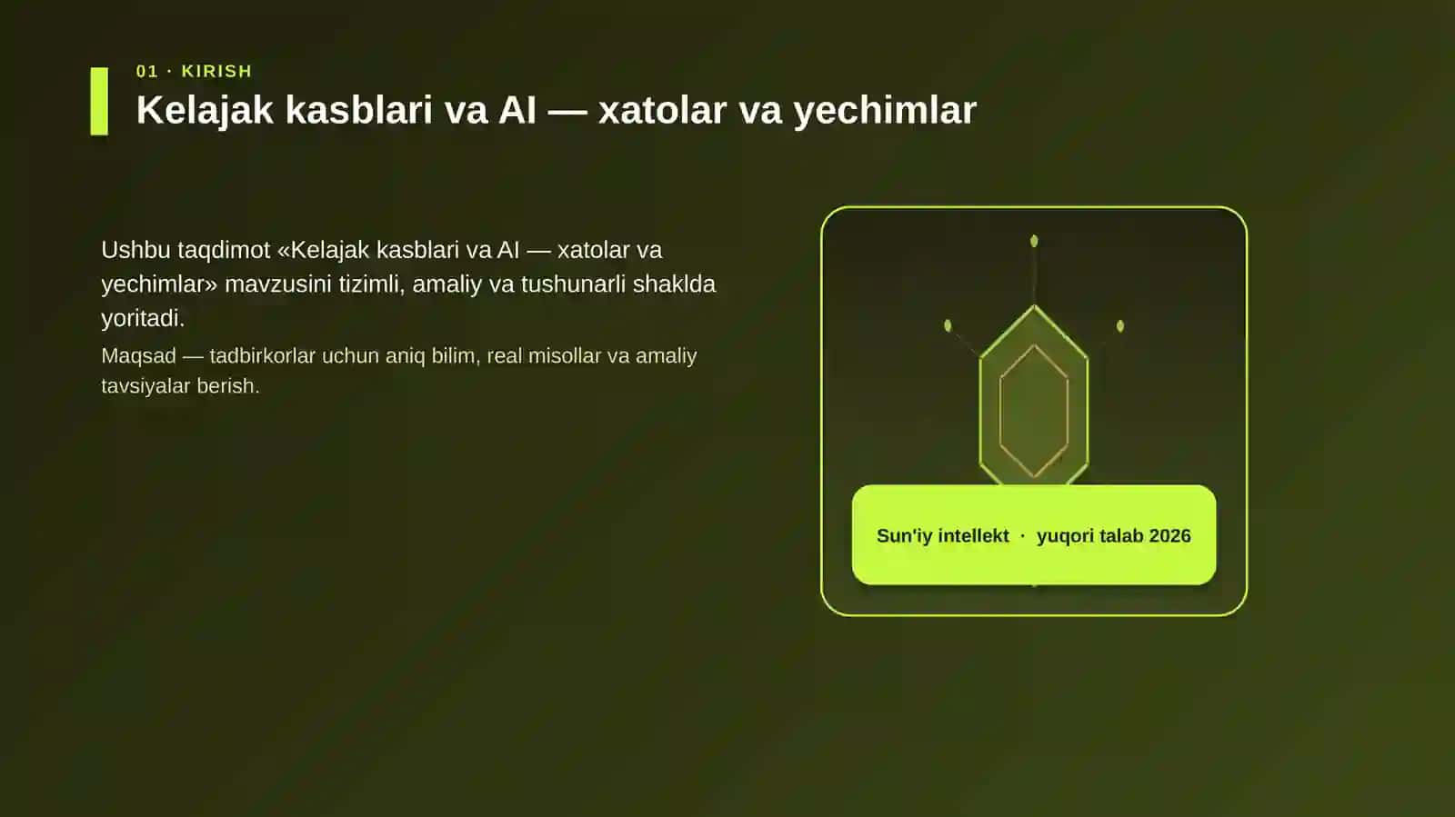 Kelajak kasblari va AI — xatolar va yechimlar 3