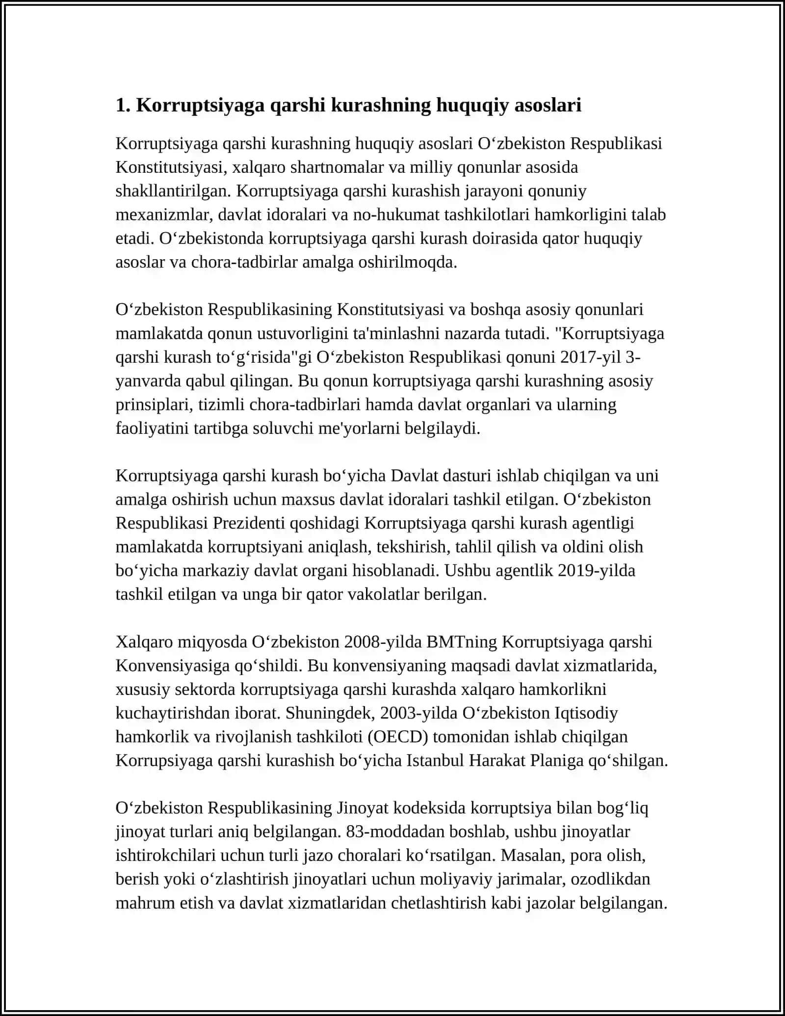 KARUPSIYAGA QARSHI KURASH USULARI, KARUPSIYANING TARIXIY ILDIZLARI 3