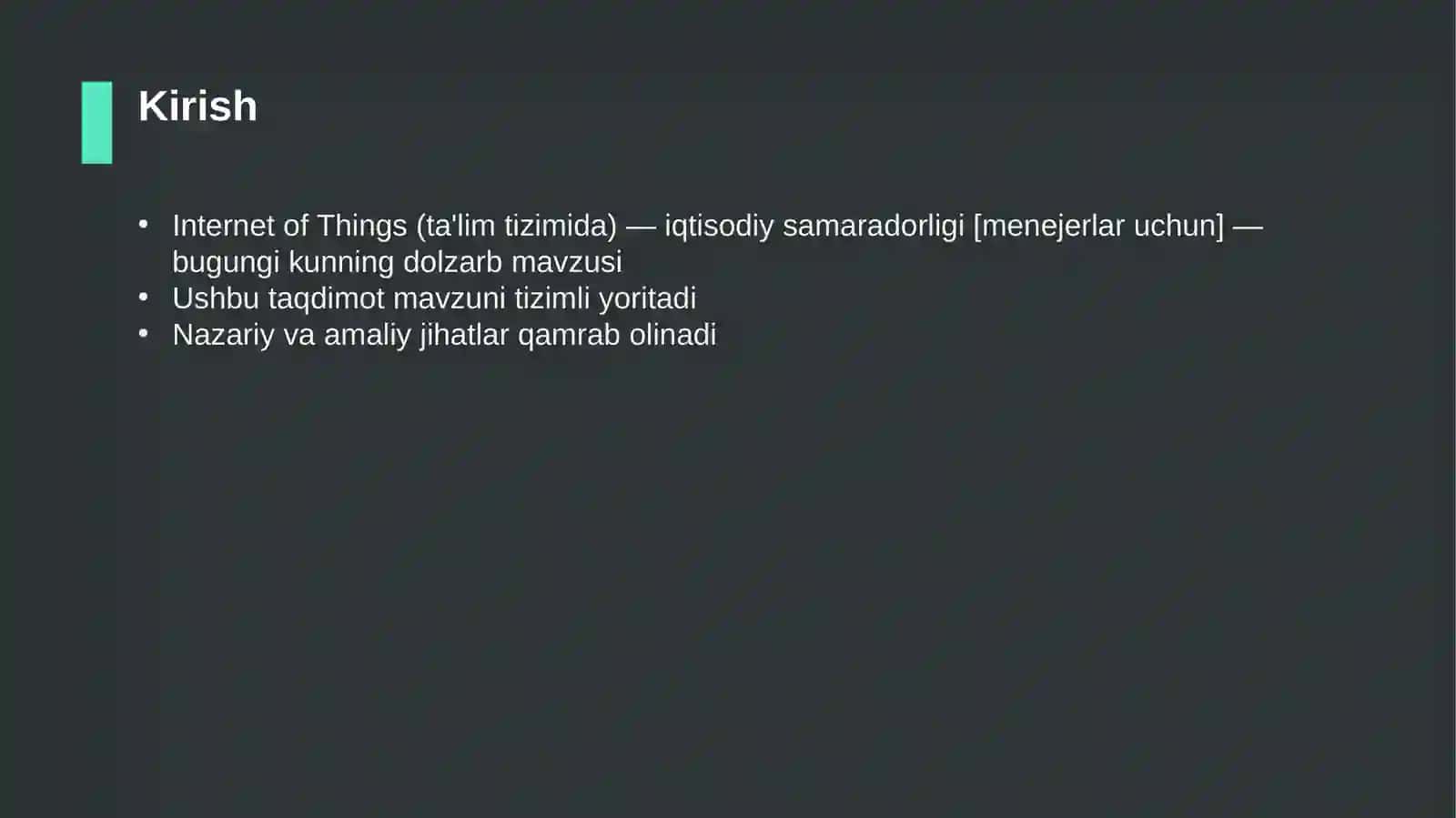 Internet of Things (ta'lim tizimida) — iqtisodiy samaradorligi [menejerlar uchun] 3