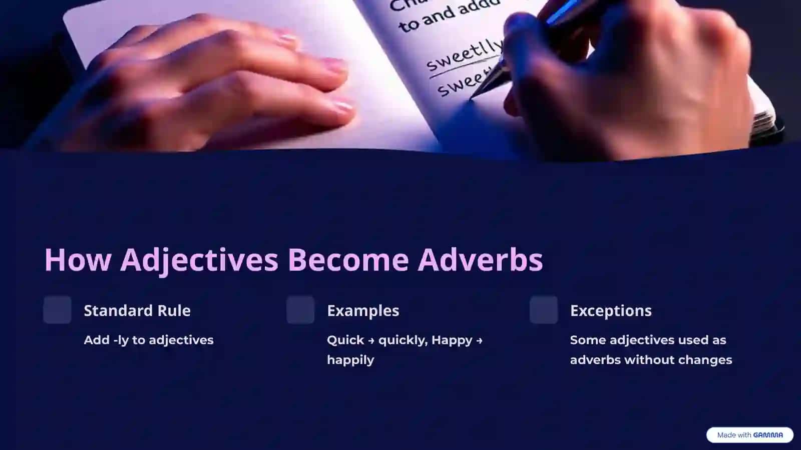 Using Adjectives as Adverbs 3