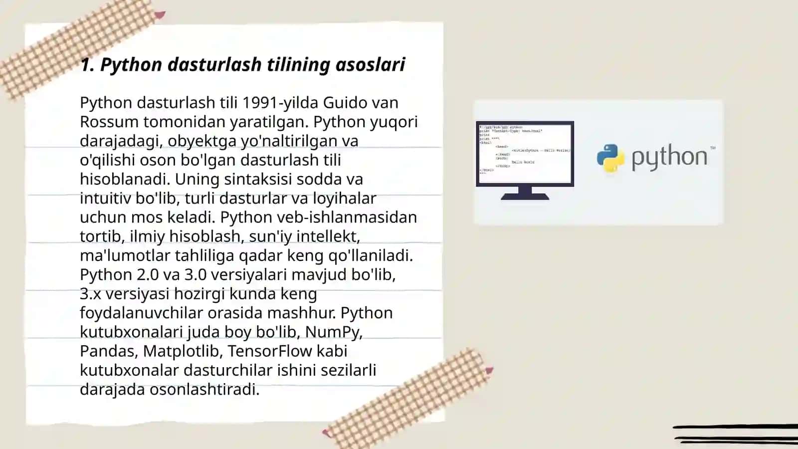 Python dasturlash tili 3