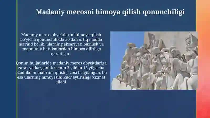Devoriy suratlar haykallar muhofazasi va restavratsiyasi 3