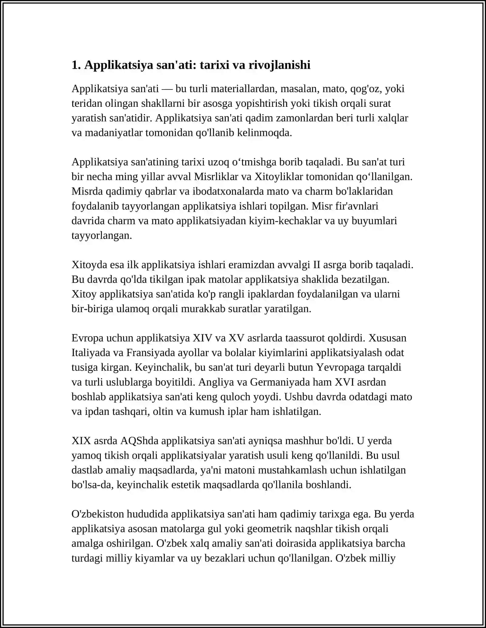 MAZMUNLI VA DEKORATIV APPLIKATSIYA 3