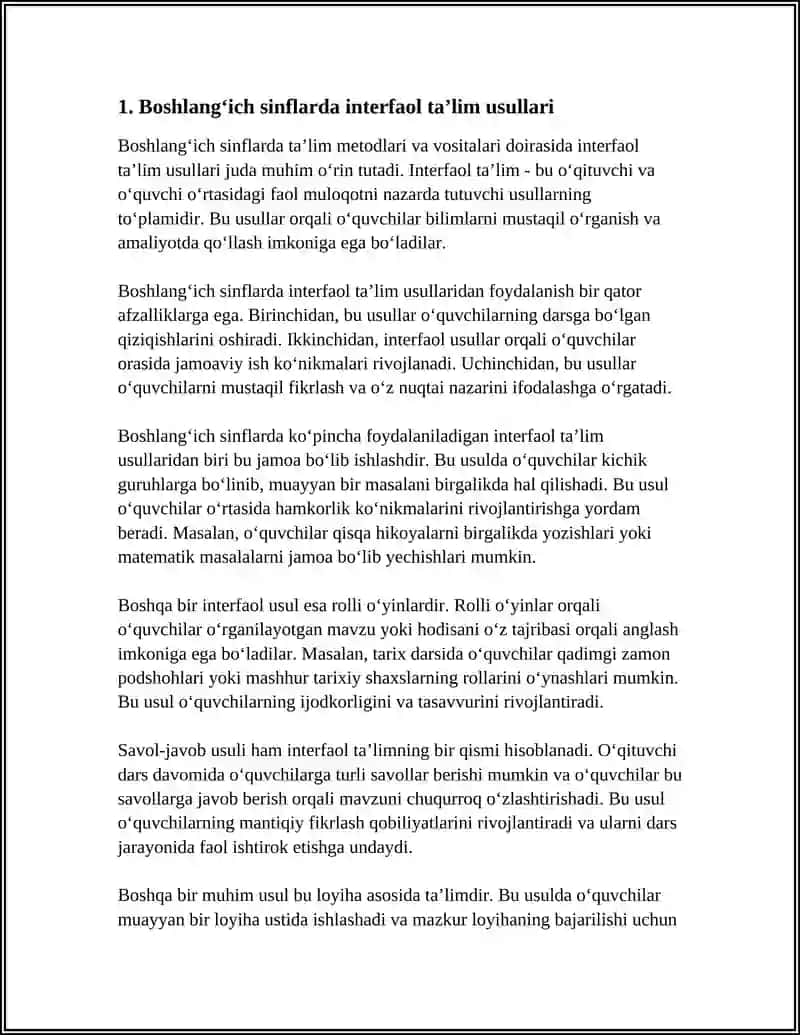 BOSHLANGʻICH SINFLARDA TAʼLIM METODLARI VA VOSITALARI 3