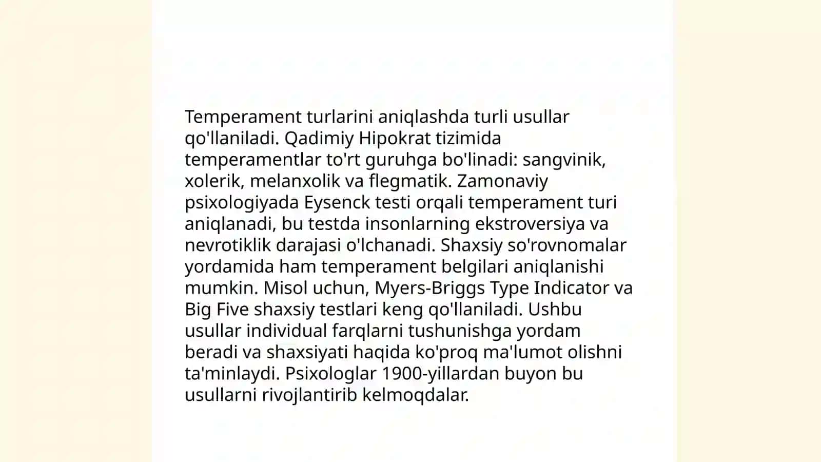 Turli temperamentlar asosida ishlashni oʻrganish 3