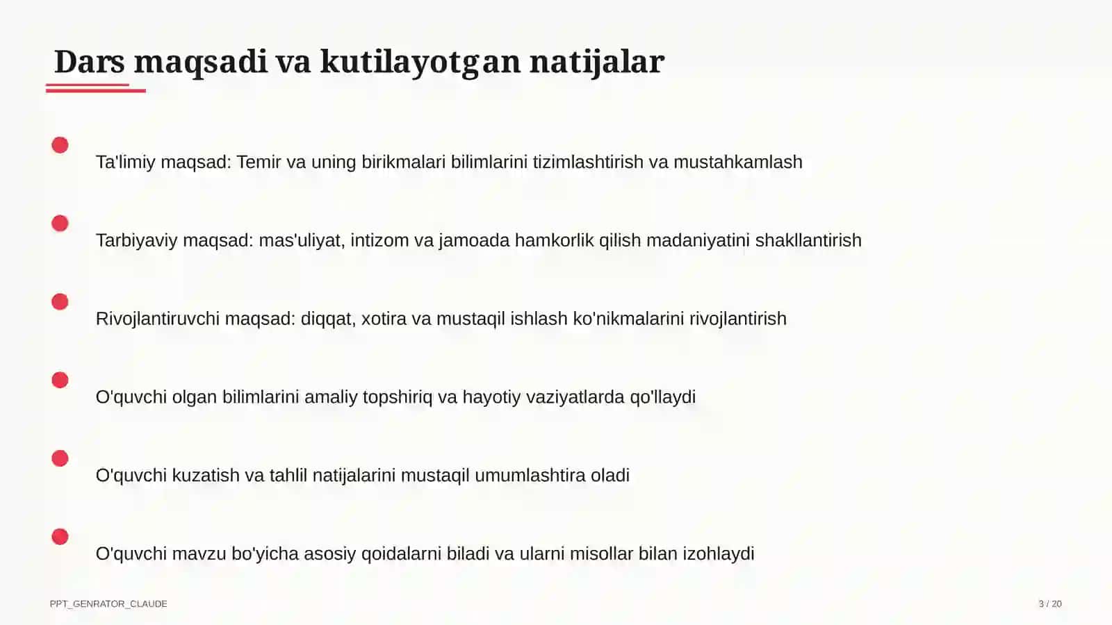 Kimyo (7–11) — metodik birlashma uchun 3