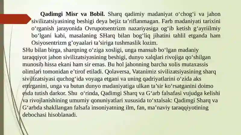 Falsafaning mohiyati, g'arb 3