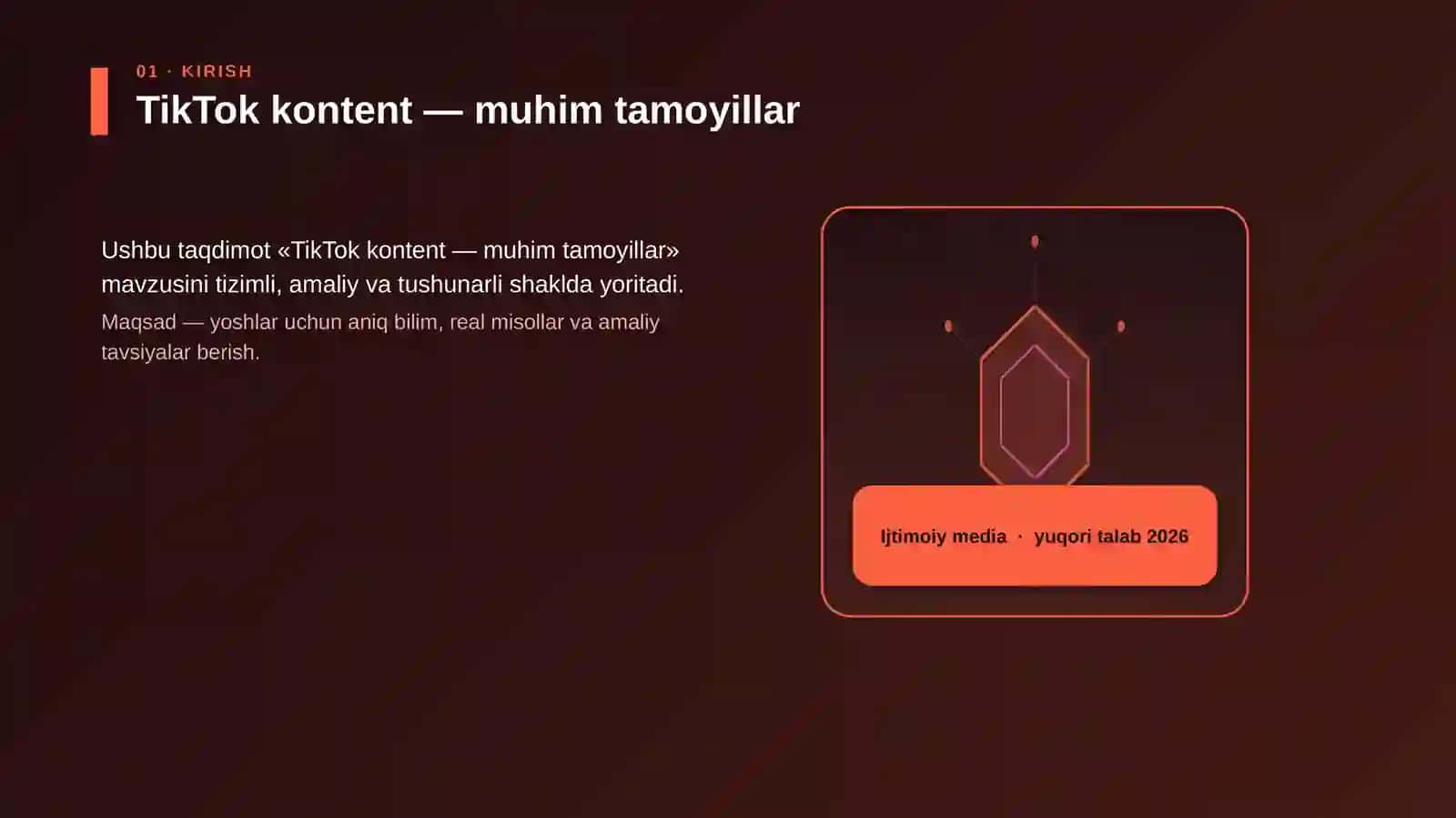 TikTok kontent — muhim tamoyillar 3