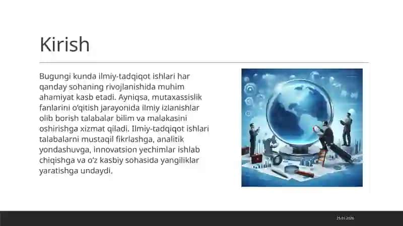 Mutaxasislik fanlarni oqitish jarayonida ilmiy-tadqiqot ishlari 3