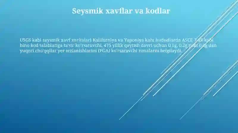 Seysmik Xavflar va Kodlar 3