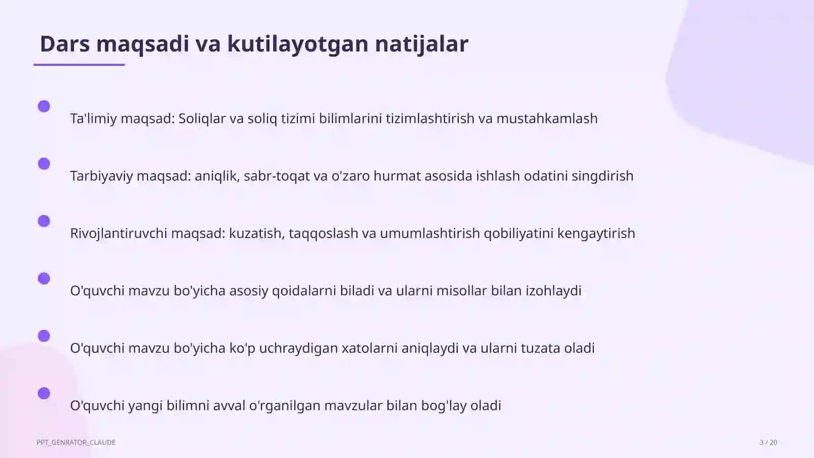 Soliqlar va soliq tizimi (10-sinf) 3