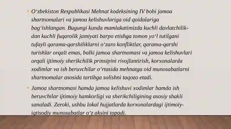 JAMOA SHARTNOMALARI VA JAMOAKELISHUVLARI 3