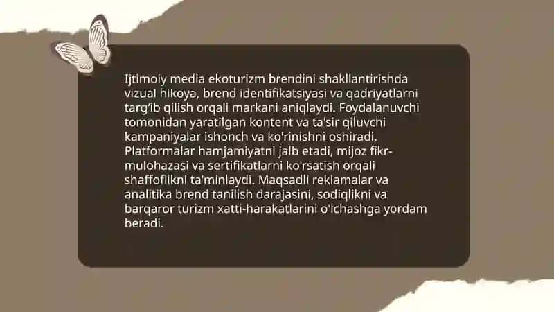 Ijtimoiy medianing ekoturizmni ommalashtirishda taʼsiri 3