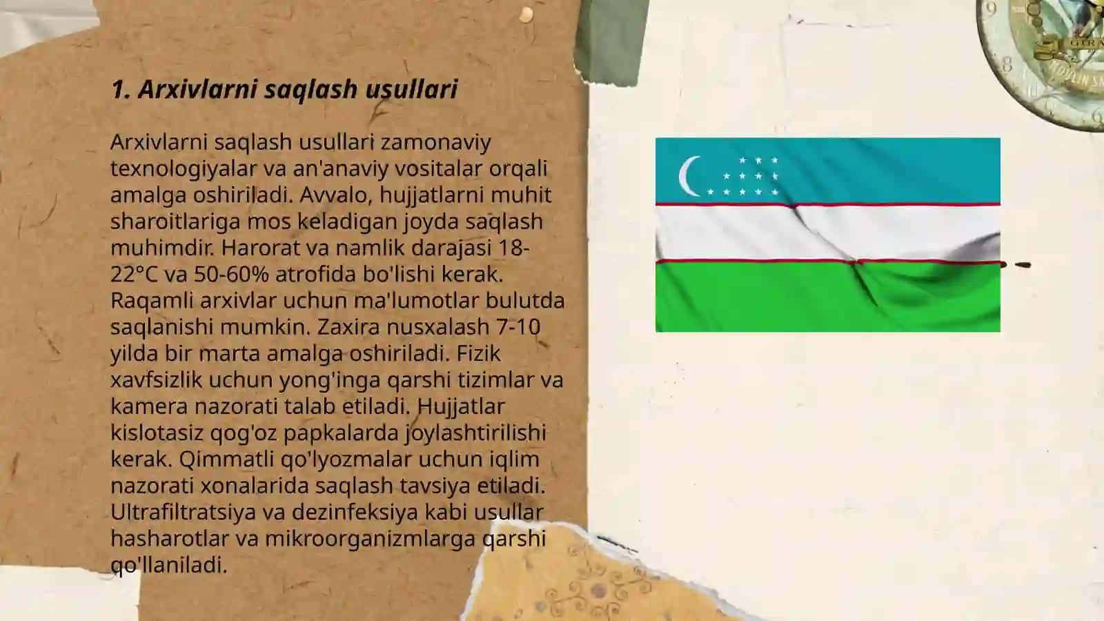 Arxivlarni saqlash usullari 3