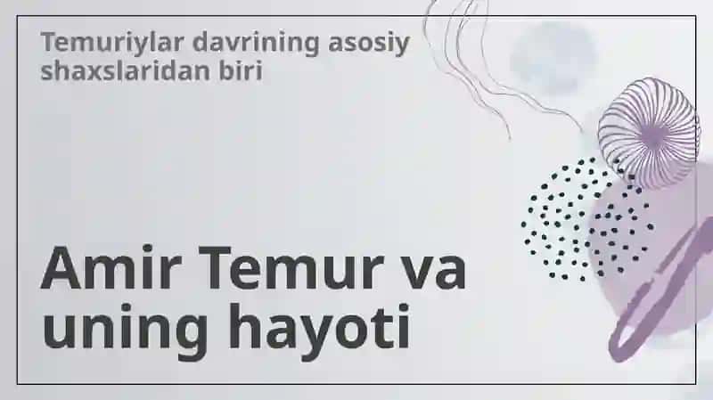 Amir Temur va Temuriylar davri renessansi, Temur tuzuklari va uning hozirgi davrdagi ahamiyati. Mirzo Ulugʻbekning jahon ilm fani rivojida tutgan oʻrni 3