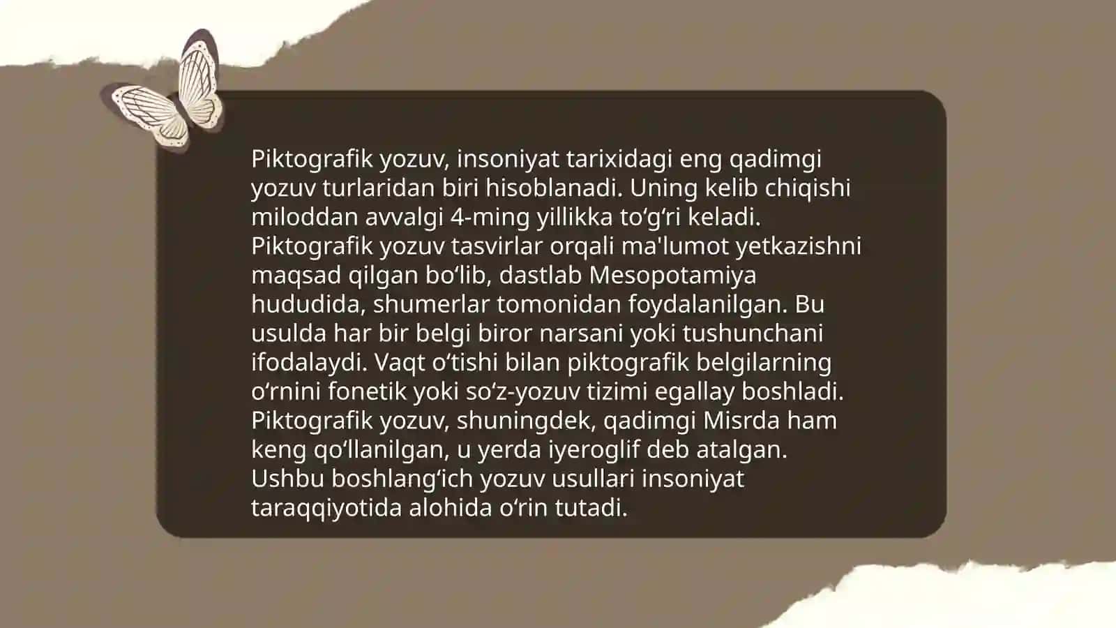 Piktografik yozuvlar 3