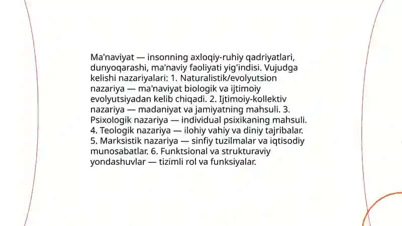 Ma'naviyatning vujudga kelishi(genezisi) va dastlabki rivojlanish davri 3