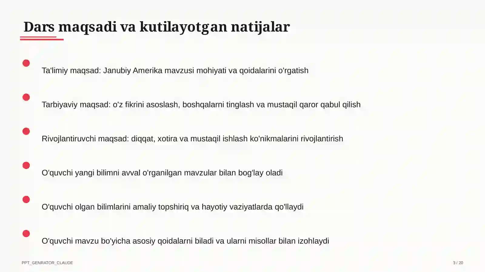 Janubiy Amerika (7-sinf) 3