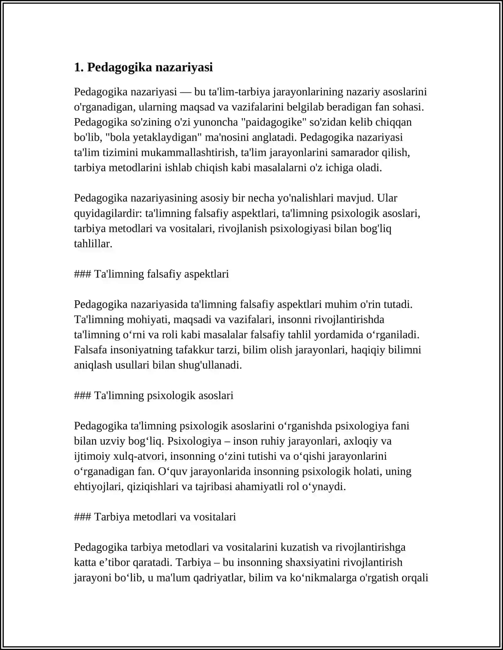Pedagogikaga oid kurs 3