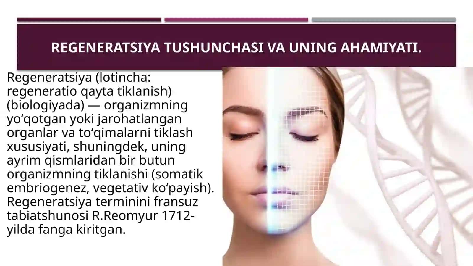 To’qimalarningfiziologikvareparativregeneratsiyasi 3