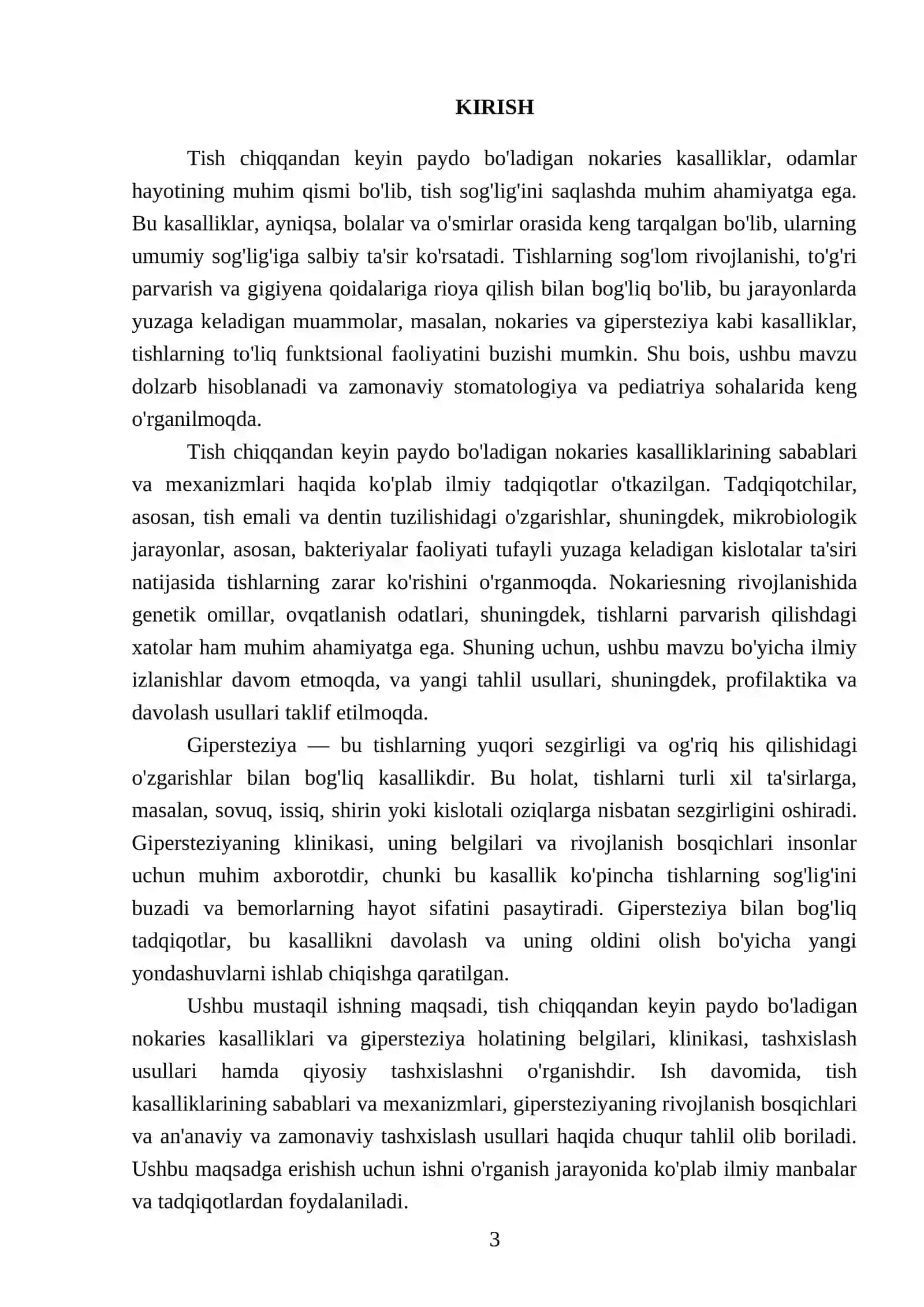 Tish chiqqandan keyin paydo bo'ladigan nokaries kasalliklar 3